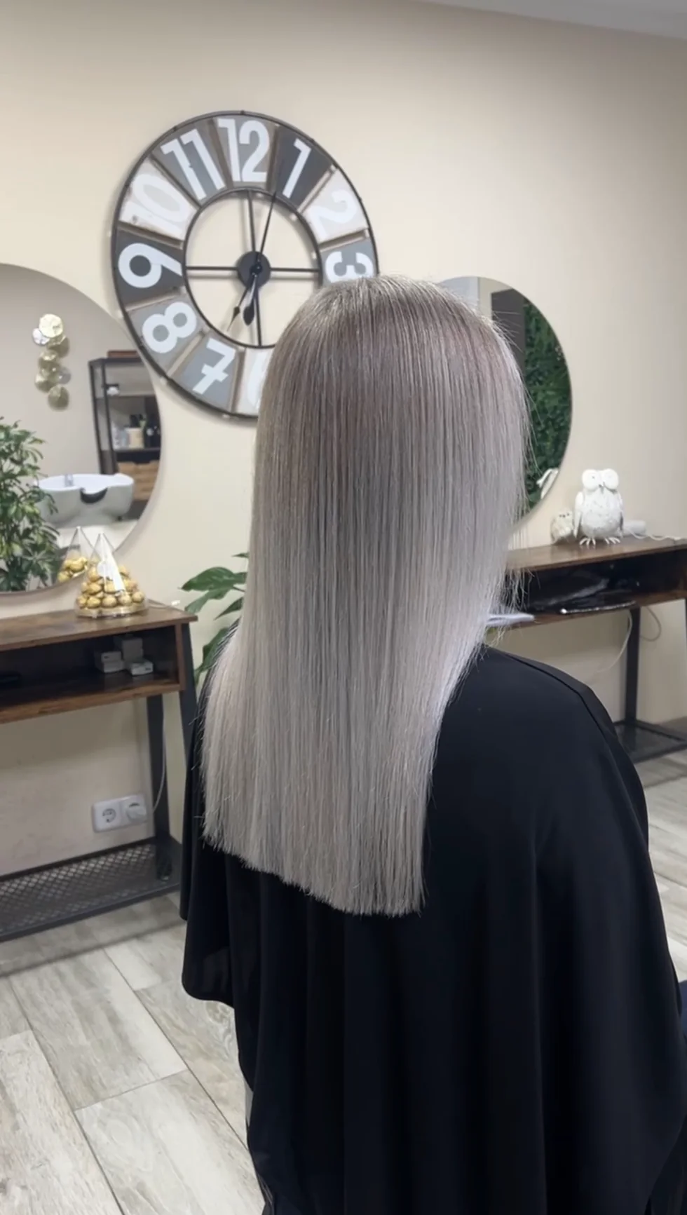 Resultado de coloración gris perla